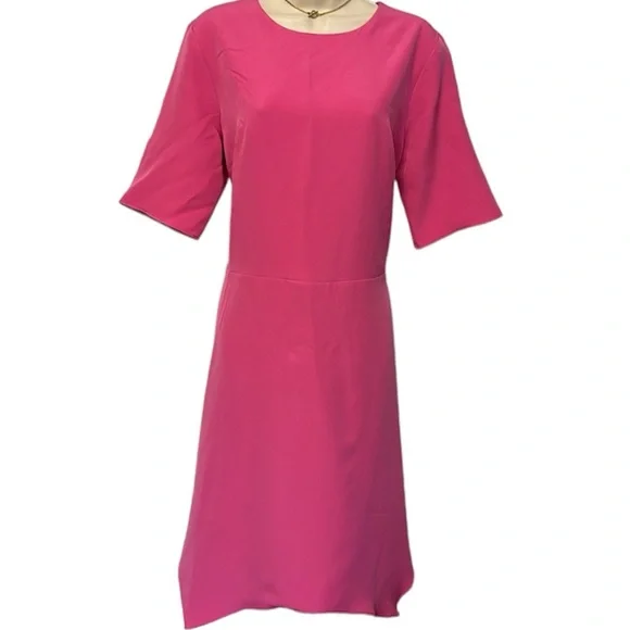 slim fit dress slacks Mock Neck Flare Dress Cobalt / S main image 0